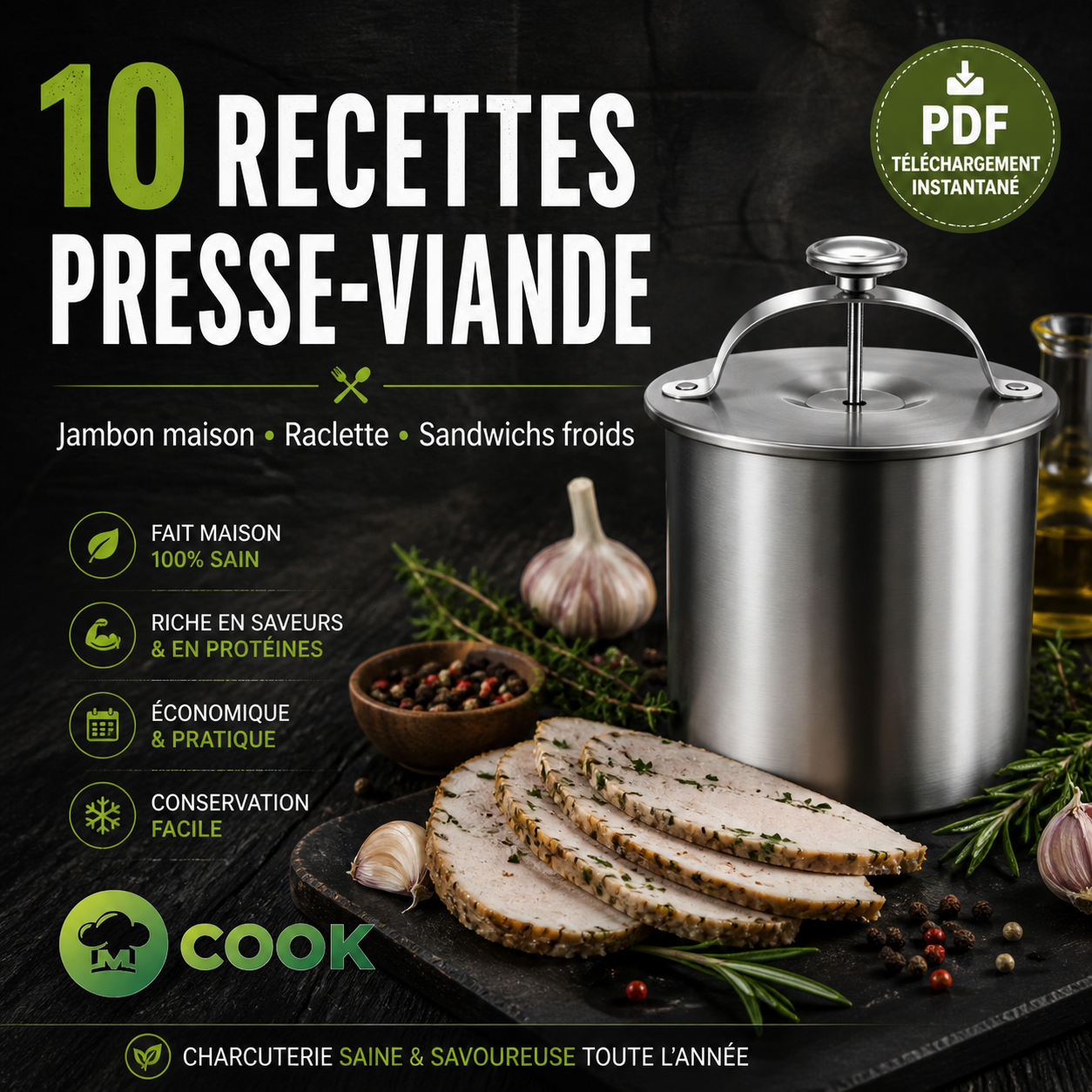 10 Recettes Presse-Viande Maison – Charcuterie Saine & Savoureuse Toute l'Année