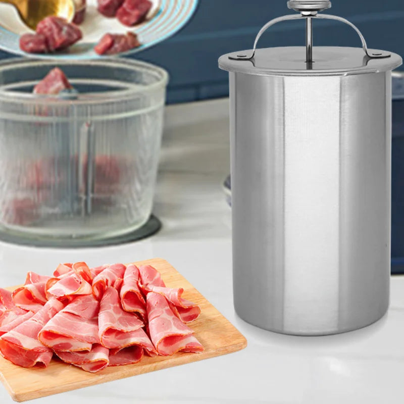 Presse viande Maison M Cook en Acier Inoxydable – Charcuterie Saine Sans Nitrites