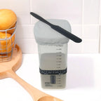 Kit Bocal à Levain 1800ml – Thermomètre, Spatule & Couvercle Respirant Inclus