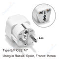Adaptateur de Prise EU – Compact & Universel (Noir ou Blanc)